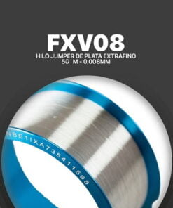 #1265 Hilo Jumper De Plata Extrafino - Mechanic FXV08 - 50 Mts - 0.008Mm