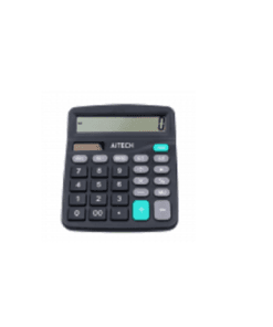 #1776 Calculadora Escritorio 12 Digitos, A Pila Con Panel Solar, Apagado Automatico Y Numeros Grandes