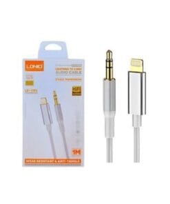 #1789 Cable De Audio Ldnio Lsy91i Lightning A 3.5mm Gris 1m