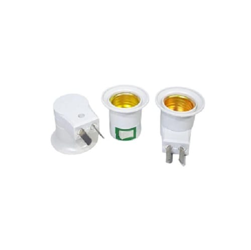 #1823 Portalampara Adaptador Con Tecla De Enchufe A 220V